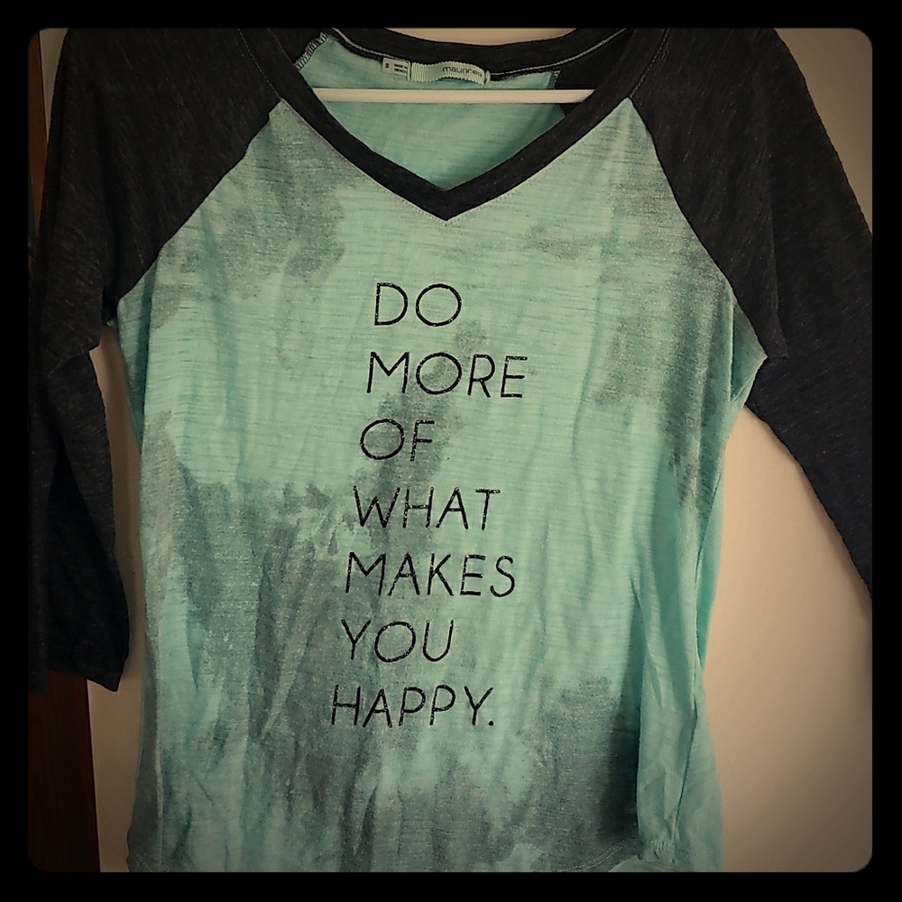 Maurices Graphic Tee 3/4 sleeves Small